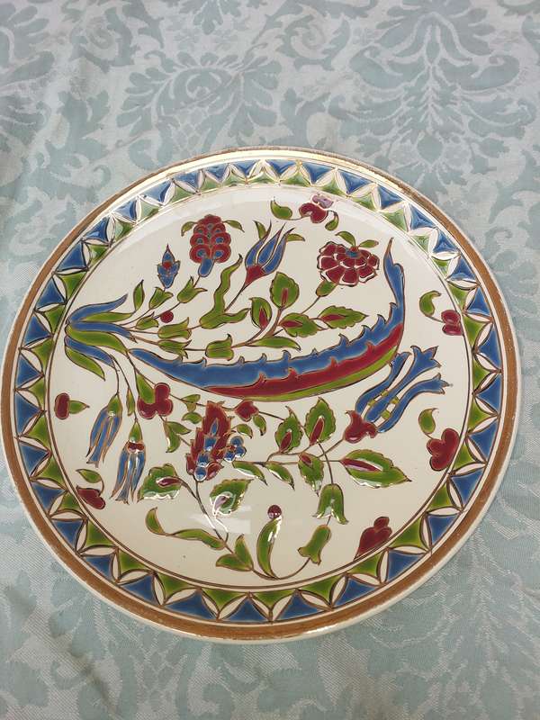 A VINTAGE HAND MADE BY DAKAS CERAMICS FALRAKI ARCHANGELOS RHODES