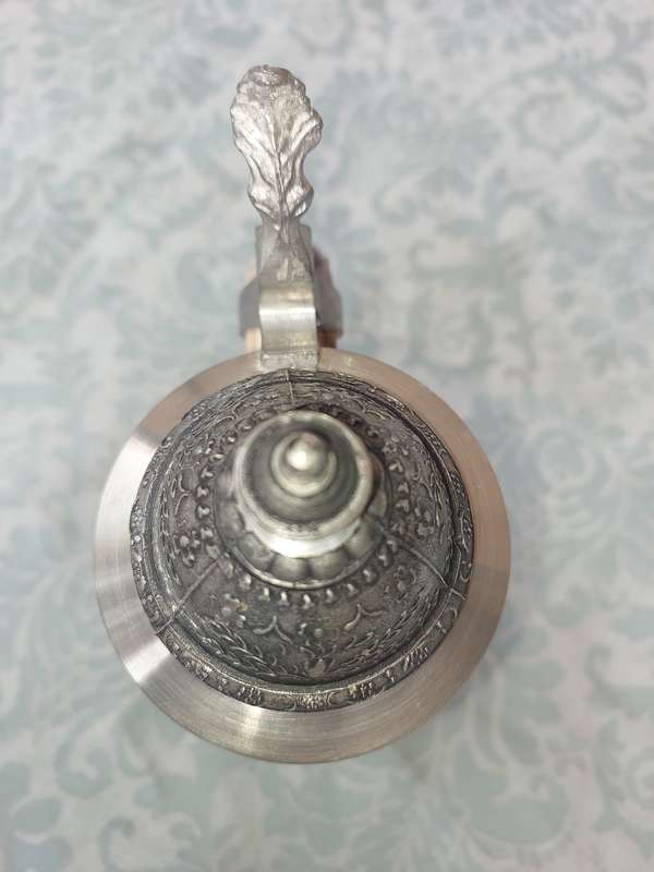 German Vintage Stein With Pewter Lid  sold as is