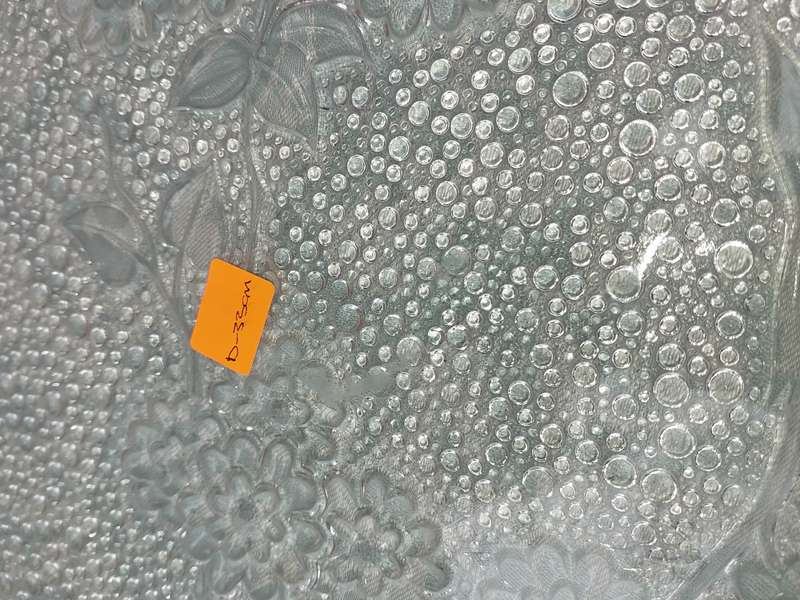 A COLLECTION OF GLASS ART DECOR SERVING PLATTERS SOLD AS IS R350