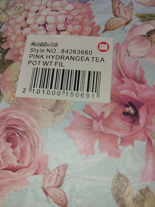 A GIFT TEAPOT PINK SOLD S IS