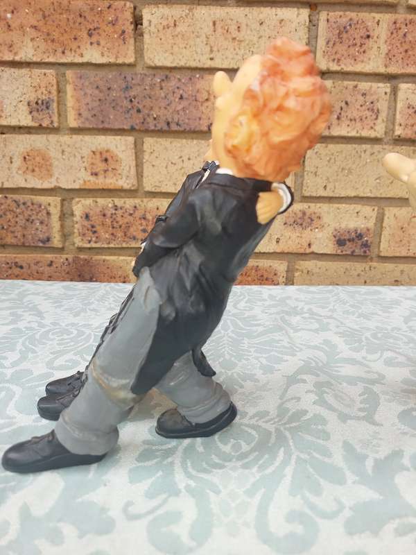 Vintage James the Butler 2 French Waiters AND A BUTLER CERAMIC WINE HOLDER R750