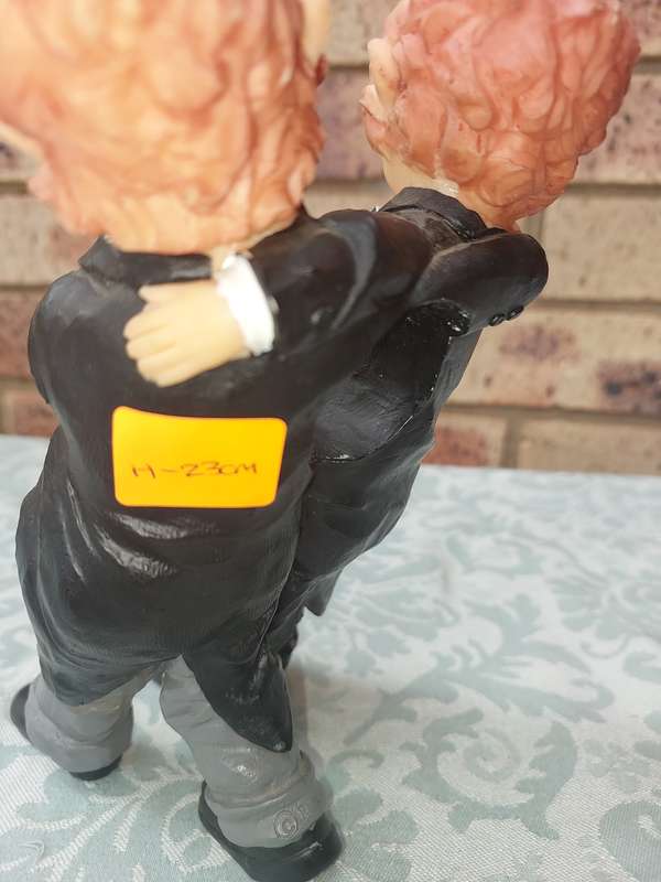 Vintage James the Butler 2 French Waiters AND A BUTLER CERAMIC WINE HOLDER R750