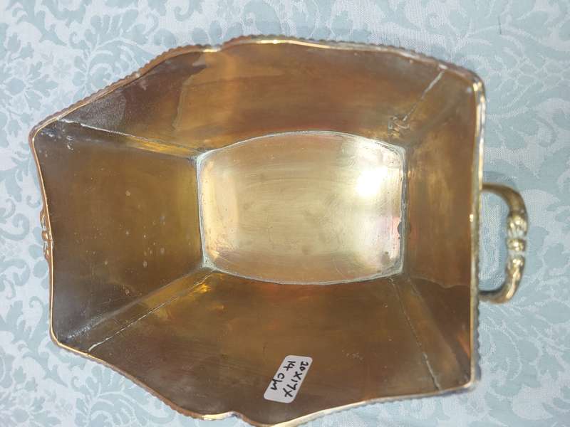 A VINTAGE SILVER PLATED ON BRONZE SWEAT CADDY VICTORIAN ERA SOOD AS IS