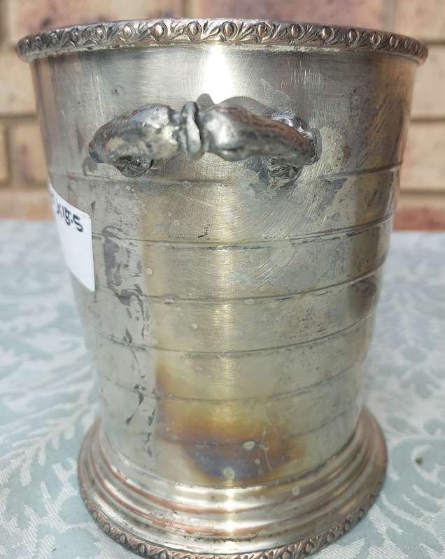 TWO VINTAGE ICE BUCKETS SOLD AS IS
