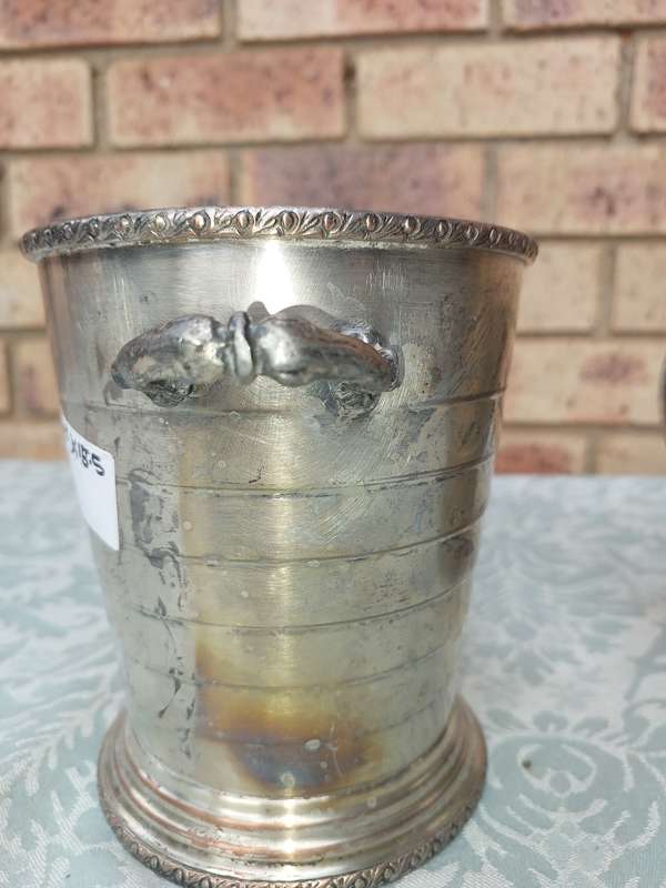 TWO VINTAGE ICE BUCKETS SOLD AS IS
