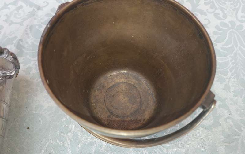 TWO VINTAGE ICE BUCKETS SOLD AS IS