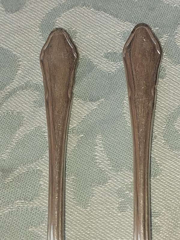 A VINTAGE SET OF 7 DEMITASSE EPNS A1 SHEFFIELD ENGLAND SPOONS SOLD AS IS R250