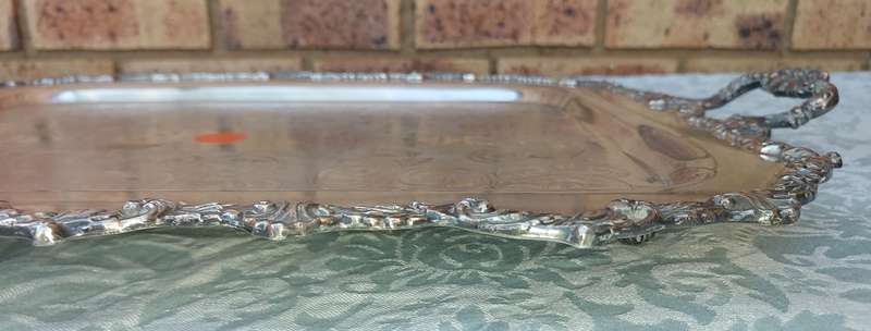 A VINTAGE MARLBORO PLATE OF ENGLISH REPRODUCTION E, P COPPER LEAR MT3  SERIAL NUMBER 1230 RECTANGULA