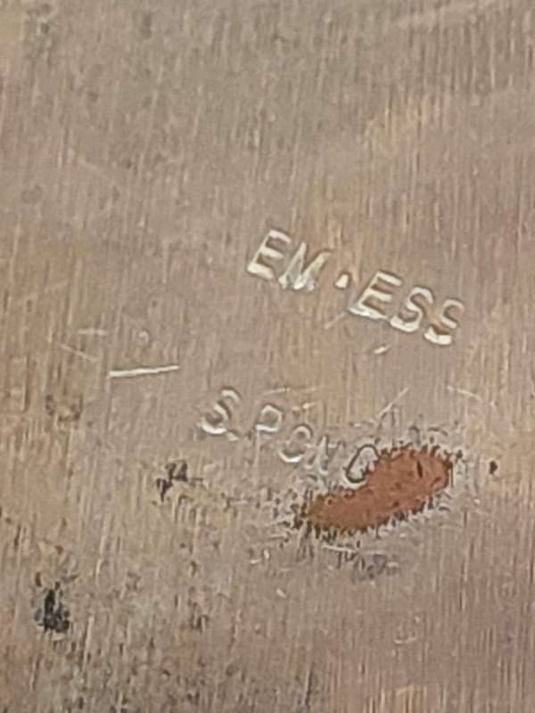 A VINTAGE EM.ESS SP ON COPPER ICE BUCKET SOLD AS IS