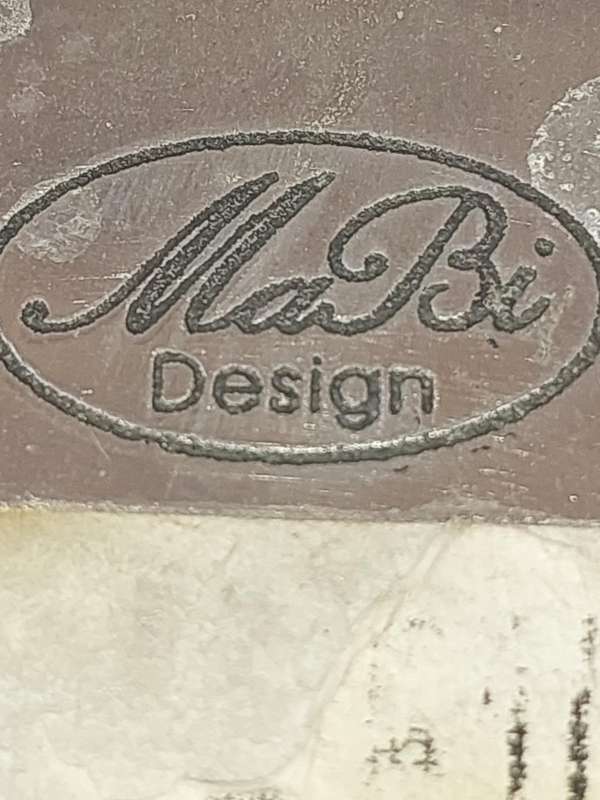 AN ART DECOR PEWTER (MA BI) DESIGN VASE SOLD AS IS