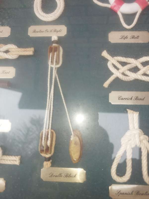 Knot Board With 15 Knots Knot Image Wood Brass Glass SOLD AS IS