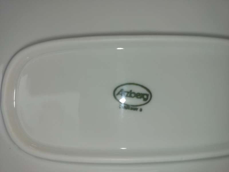 AN ARTZBERG GERMANY RECTANGULAR PORCELAIN PLATTER SOLD AS IS