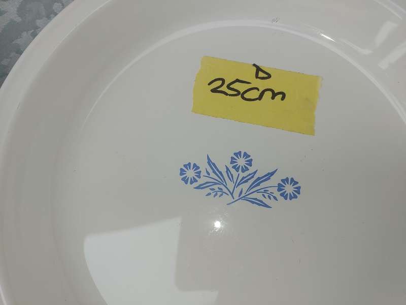 TWO VINTAGE PORCELAIN SERVING BOWLS SOLD AS IS