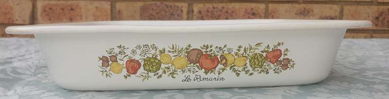 Vintage Corning Ware Pyroceram Spice of Life 10 Inch CASSEROLE DISH SOLD AS IS