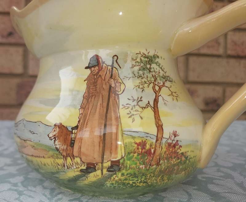 RARE ROYAL DOULTON SERIESWARE JUG - COTSWOLD SHEPHERD D5561 SOLD AS IS