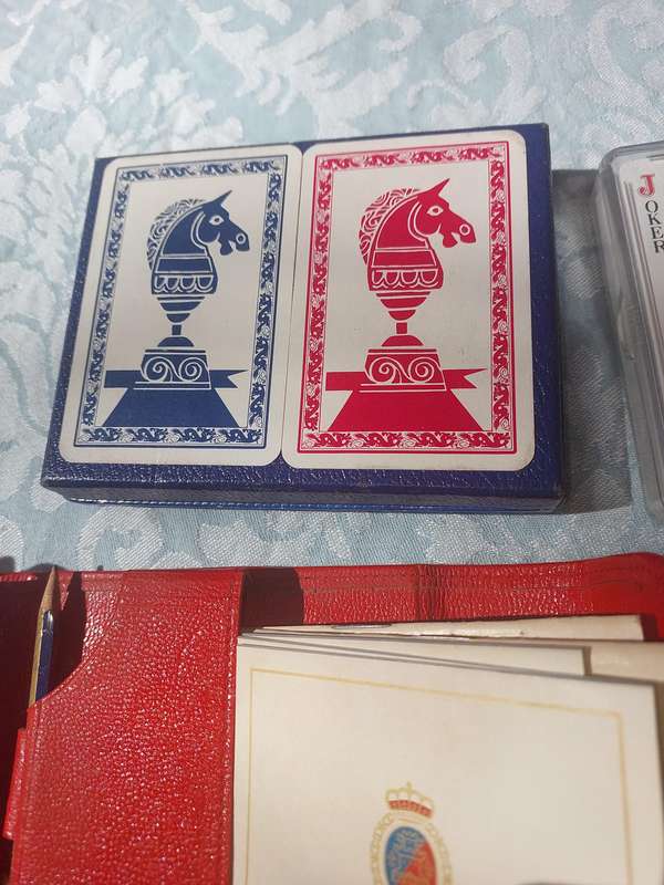 A VINTAGE COLLECTION PLAYING CARDS SETS SOLD AS IS