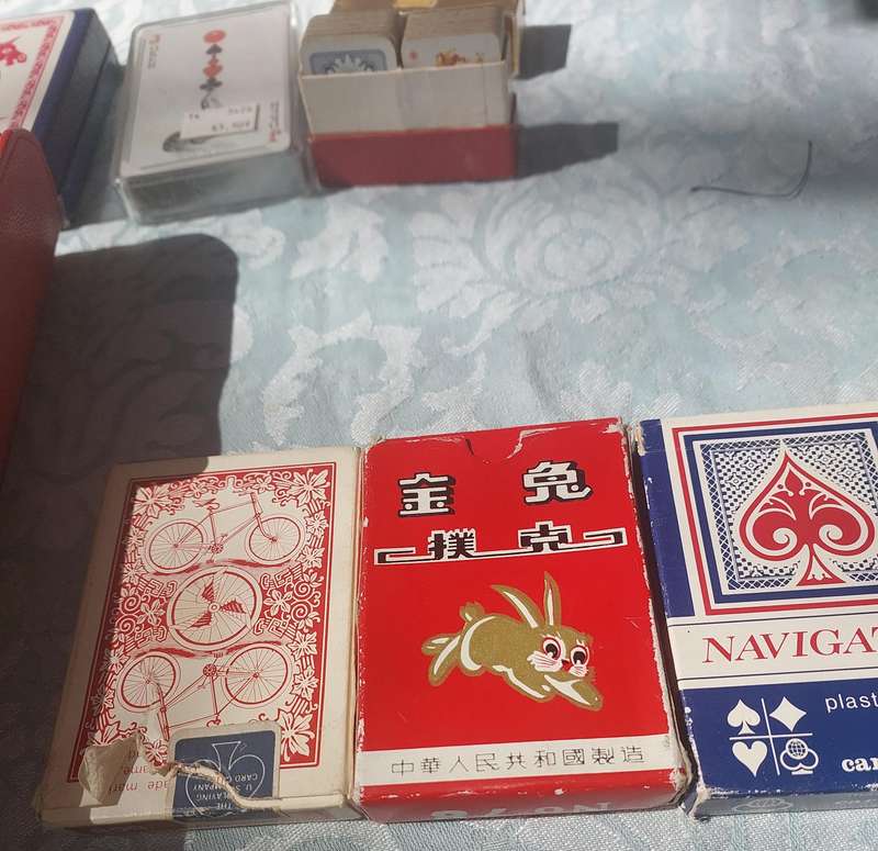 A VINTAGE COLLECTION PLAYING CARDS SETS SOLD AS IS