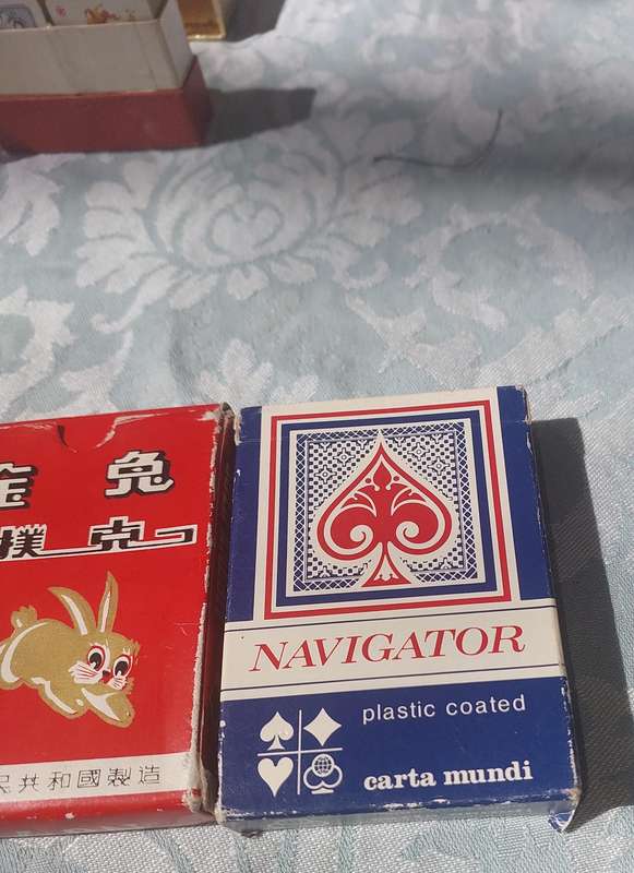 A VINTAGE COLLECTION PLAYING CARDS SETS SOLD AS IS