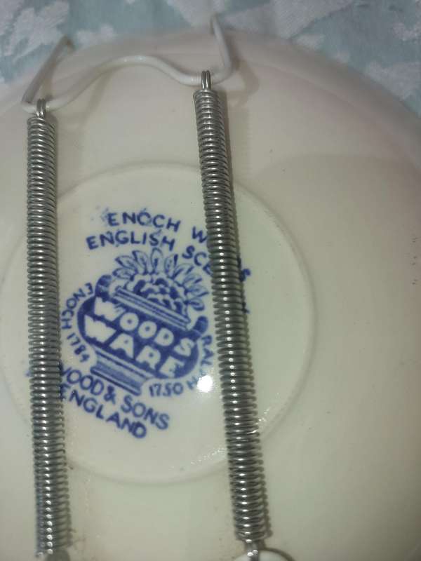 Wood & Sons  Breakfast plate (diameter 20 cm  height 2 cm) 'Enoch Wood's English Scenery' in blue co