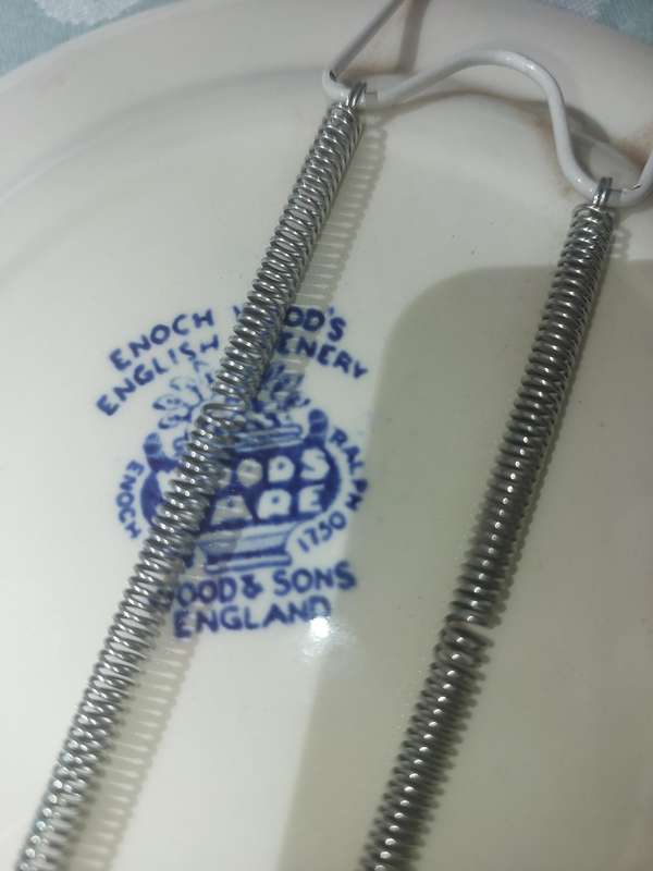 AN ENOCHE WOODS AND SONS BREAKFAST PLATE PLAQUE SOLD AS IS