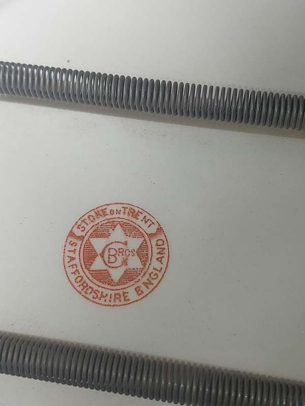 A VINTAGE STOKE ON TRENT STAFFORDSHIRE ENGLAND PLATE , PLAQUE SOLD AS IS