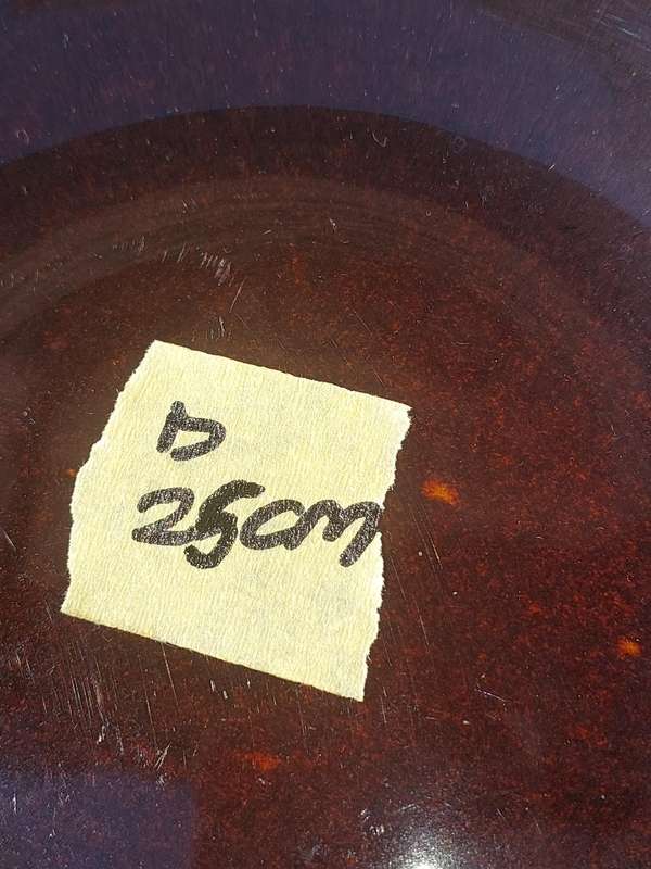 TWO ART DECOR CERAMIC GLAZED BAKED STONE WARE SERVING BOWLS SOLD AS IS