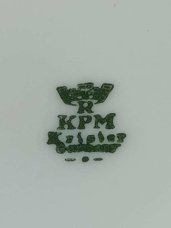A vintage 17 piece KPM Germany soup set sold as is