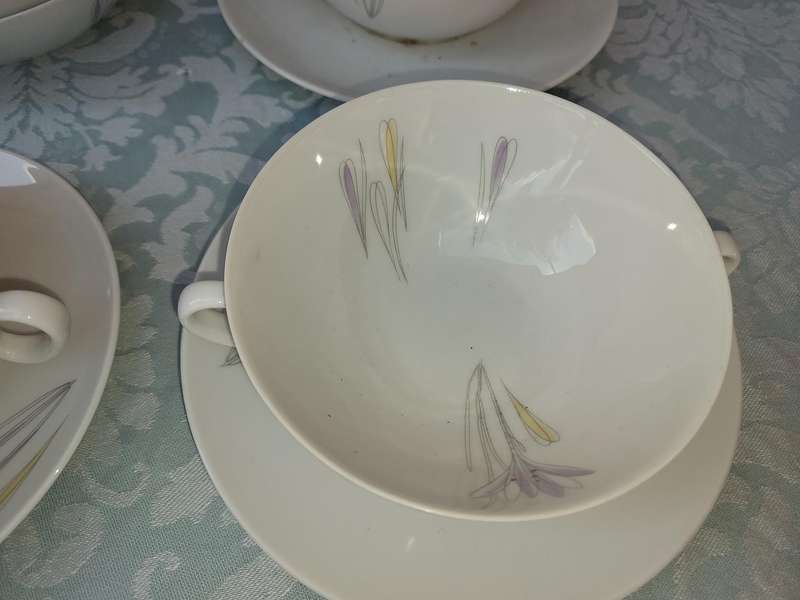 A VINTAGE 57-PIECE JOHANN HAVILAND BAVARIA PORCELAIN SET