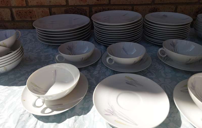 A VINTAGE 57-PIECE JOHANN HAVILAND BAVARIA PORCELAIN SET