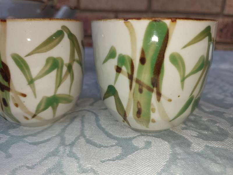 A vintage Yixing tea pot set sold as is