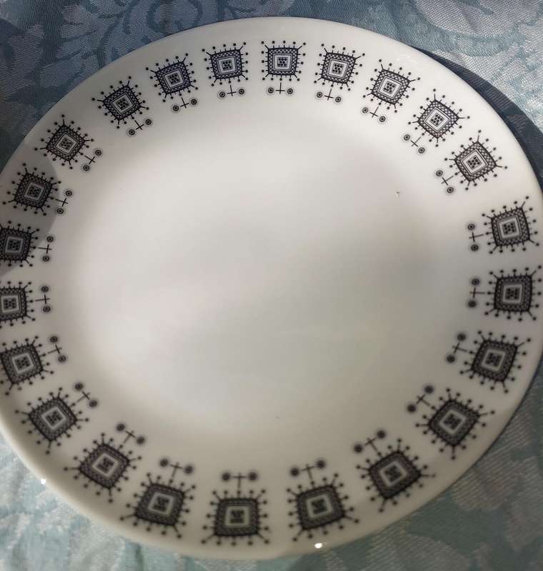 A RARE VINTAGE COLLECTION OF 6 CONSTANTIA MADE IN SOUTH AFRICA PORCELAIN CAKE PLATES