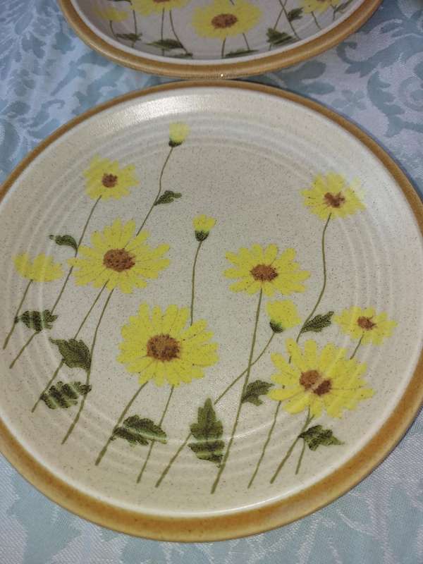 A VINTAGE COLLECTION OF 6 NATURES SONG MIKASA INTERNATIONAL JAPAN CAKE PLATES SOLD AS IS