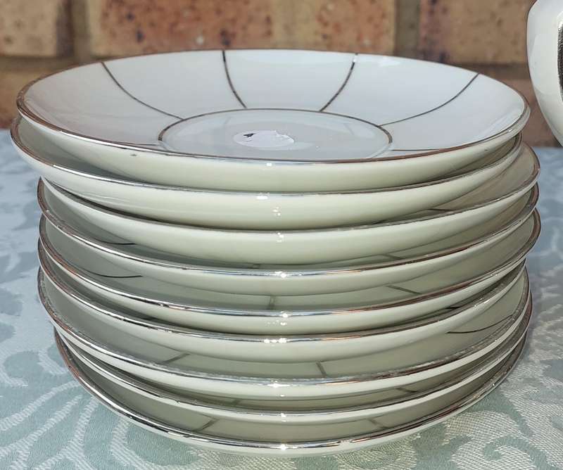 A RARE SIEGMUND MEYER PORCELAIN SET OF COFFEE AND TEA PERCALATORS WITH OUT THE ELECTRIC CABLES