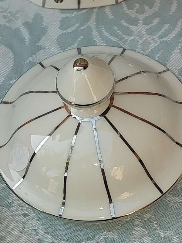 A RARE SIEGMUND MEYER PORCELAIN SET OF COFFEE AND TEA PERCALATORS WITH OUT THE ELECTRIC CABLES