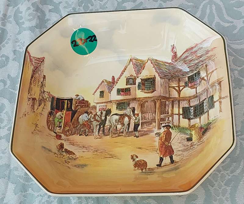 Royal Doulton Old English Coaching Scenes Dish D6393 - Approx 9 ins Diameter