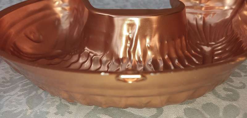 A COLLECTION OIF COPPER BAKING DISHES SOLD AS IS