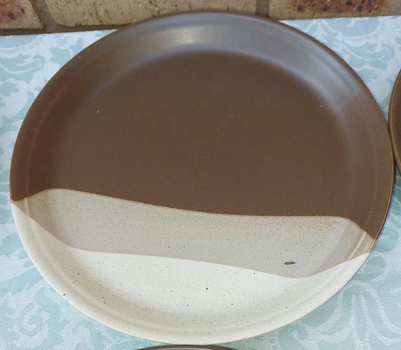 A RARE VINTAGE MIKASA POTTERS BEN SEIBEL ART JAPAN DESIGN SET PLATES