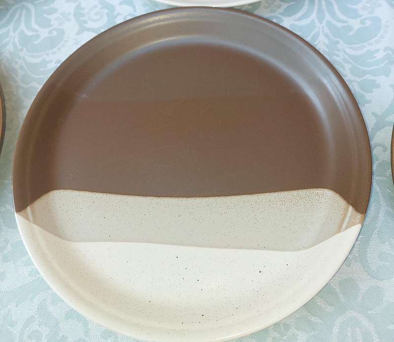 A RARE VINTAGE MIKASA POTTERS BEN SEIBEL ART JAPAN DESIGN SET PLATES