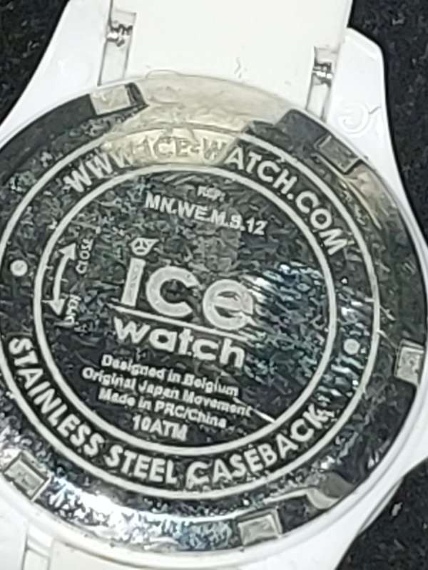 TWO WHITE LADYS ICE WATCHES NEED NEW BATTERIES SOLD AS IS NOT TESTED
