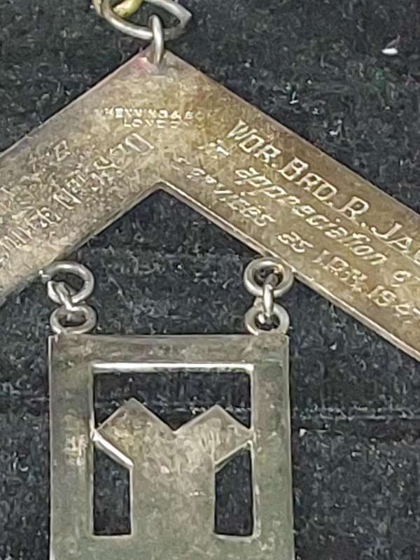 A VINTAGE COLLECTION MASONIC BADGES SOLD AS IS
