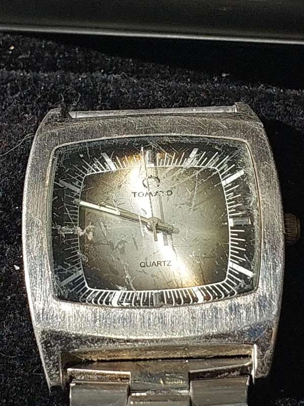 A USED TAMATO WRIST WATCH STAINLESS STEEL SOLD AS IS NOT TESTED