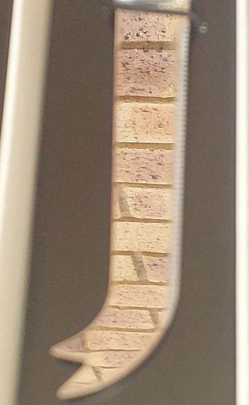 A METAL ART POLISHED PEWTER CHEESE CUTTER SOLD AS IS