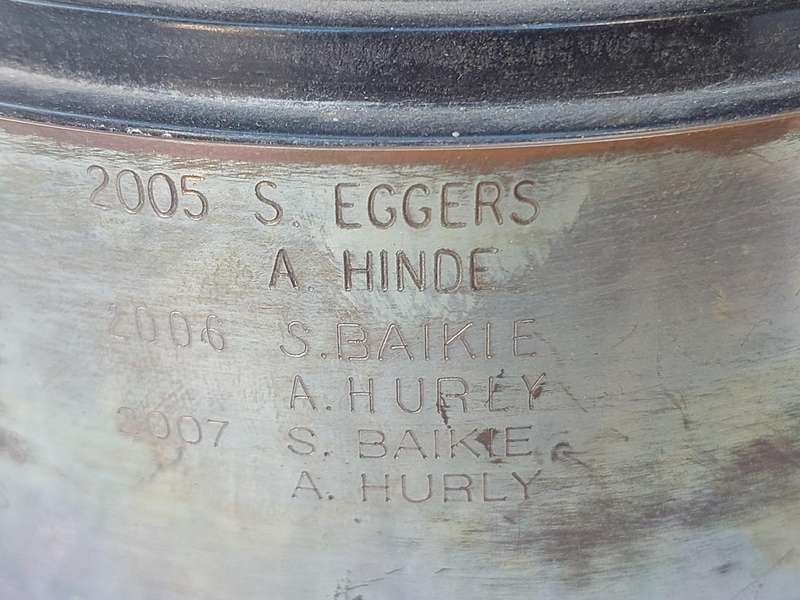 A large vintage floating trophy tennis winners sold s is