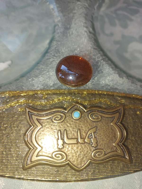 A GLASS PASSOVER Seder PLATE JUDAICA SOLD AS IS