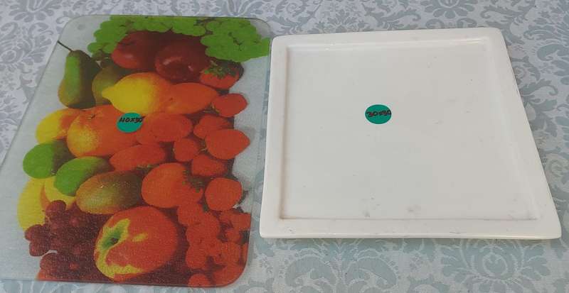 TWO FRUIT PLATTERS SOLD AS IS