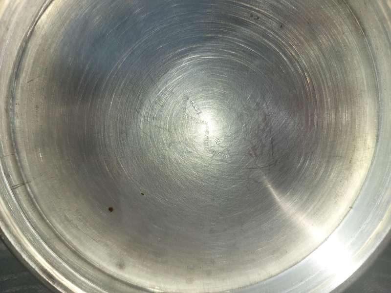 TWO VINTAGE PEWTER BEER MUGS SOLD AS IS