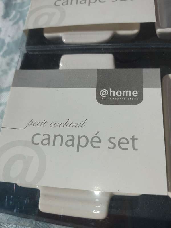 THREE SETS OF 4 PETITE COCKTAIL CANOP'E SETS SOLD AS IS