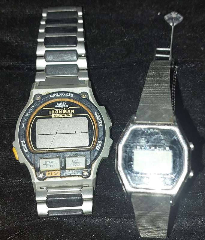 TWO DIGITAL QUARTZ WATCHES SOLD AS IS NOT TESTED