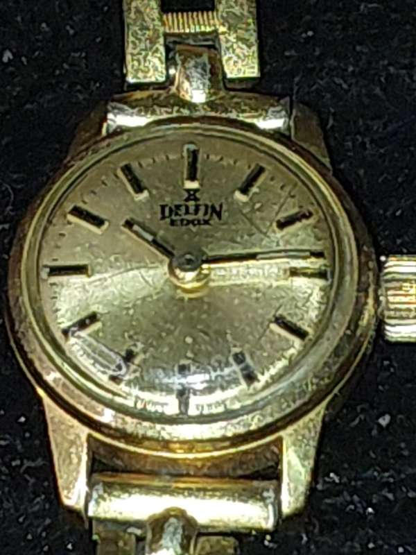 TWO ANTIQUE LADIES WATCHES A DELFIN AND A VUCAIN SOLD AS IS NOT TESTED