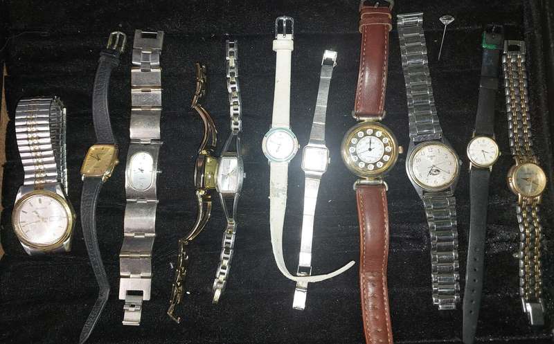 A VINTAGE JOBLOT QUALITY BRANDED LADIES WATCHES SOLD AS IS NOT TESTED